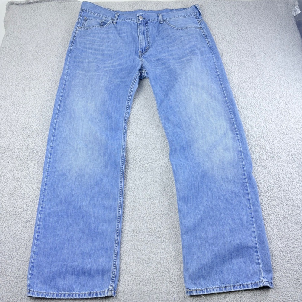 Levi's 569 Loose Straight Jeans Mens 38x34 Light Wash Baggy Denim Blue Pants